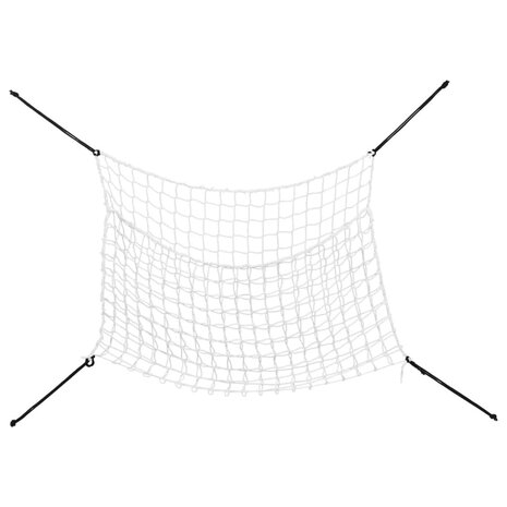 Hooinetten 2 st 90x60 cm rechthoekig polypropeen wit