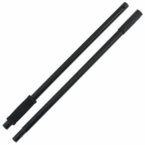 Hooivorksteel Ø3,5x127,5 cm zwart staal