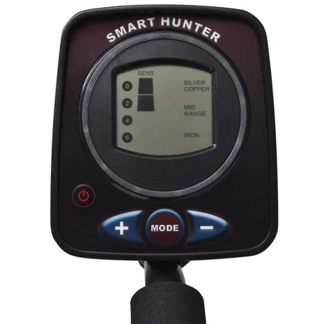 Metaaldetector met LCD-scherm zoekschijf 21cm zoekdiepte 300cm