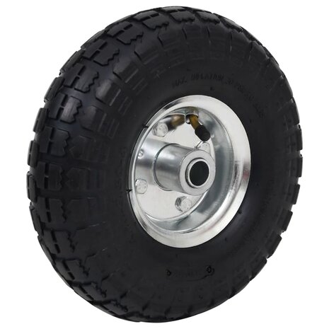 Steekwagenwielen 4,10/3,50-4 (260x83) rubber 2 st