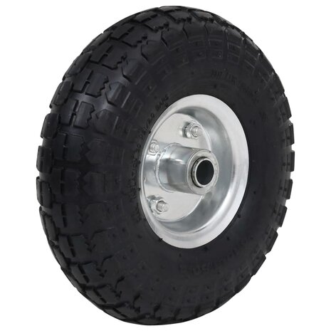 Steekwagenwielen 4,10/3,50-4 (260x83) rubber 2 st