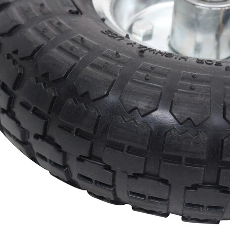 Steekwagenwielen 4,10/3,50-4 (260x83) rubber 2 st