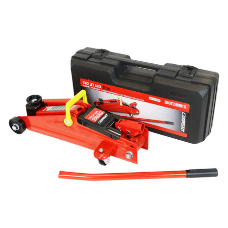 Hydraulische wagenkrik 4 wielen 2000 kg staal