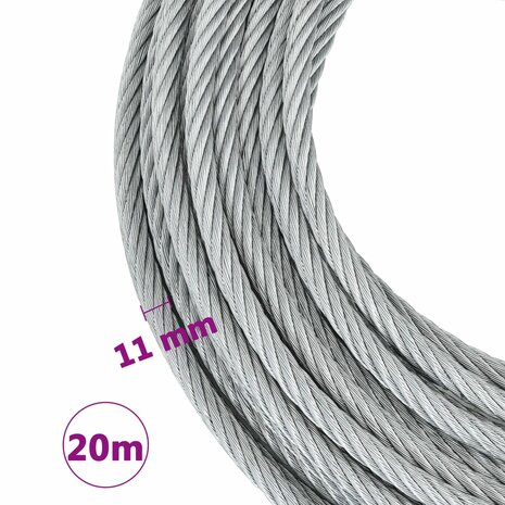 Staalkabel 1600 kg 20 m