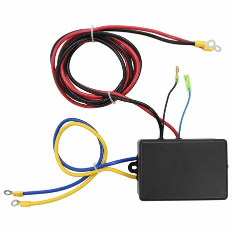 Elektrische lier 12 V 1360 kg met montageplaat en rollenvenster
