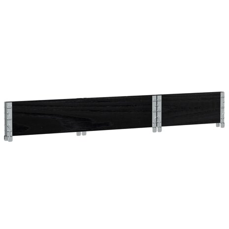 Palletopzetrand 100x50 cm massief grenenhout zwart