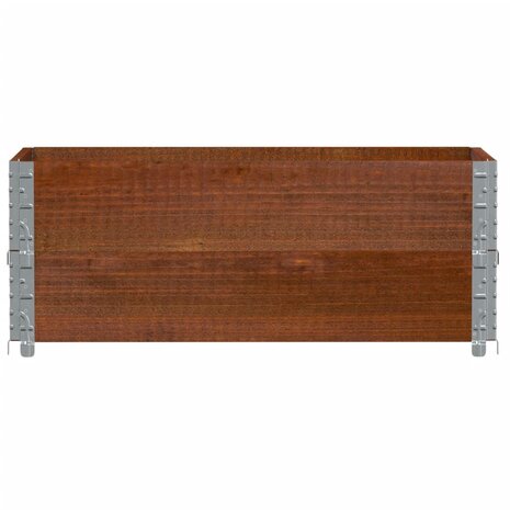 Palletopzetranden 2 st 100x50 cm massief grenenhout bruin
