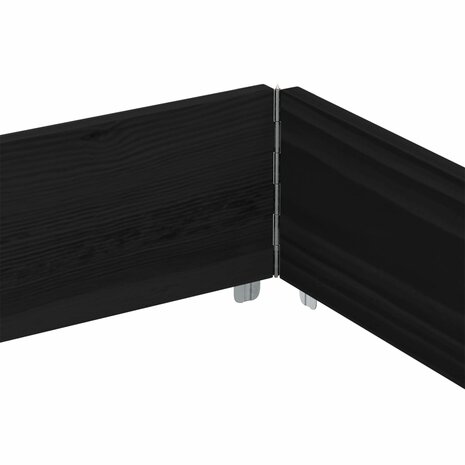 Palletopzetrand 150x100 cm massief grenenhout zwart