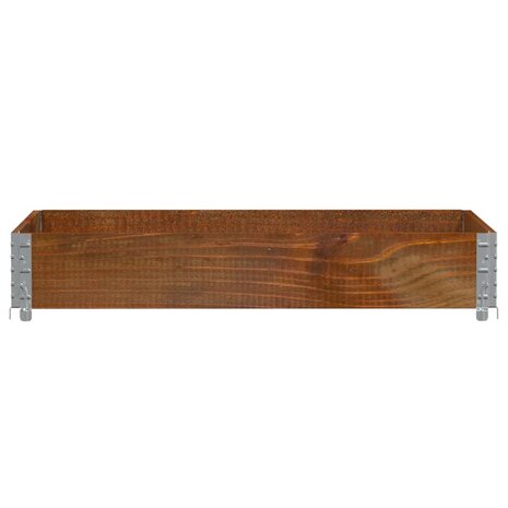 Palletopzetrand 120x80 cm massief grenenhout bruin
