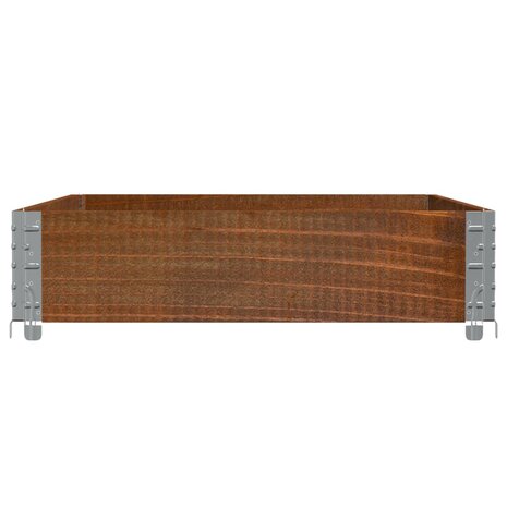 Palletopzetrand 120x80 cm massief grenenhout bruin