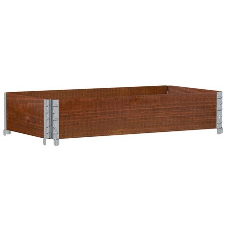 Palletopzetrand 100x50 cm massief grenenhout bruin