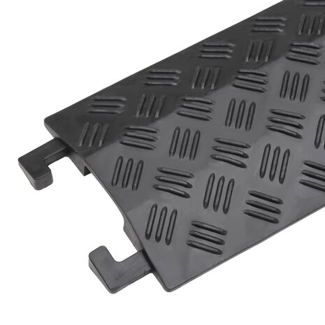 Kabelbeschermers drempel 2 st 98,5 cm zwart