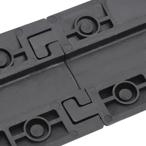 Kabelbeschermers drempel 2 st 98,5 cm zwart