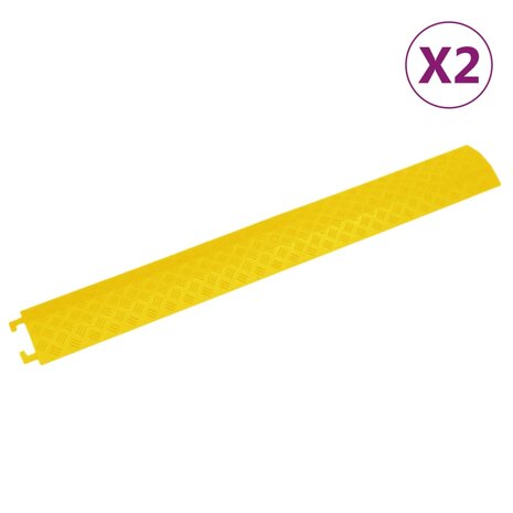 Kabelbeschermers drempel 2 st 98,5 cm geel