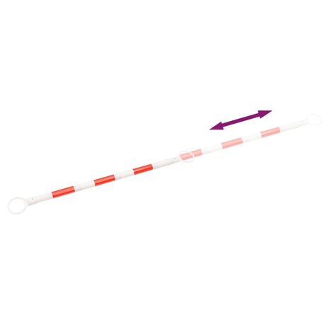 Pylonstangen inklapbaar 10 st 116-197 cm