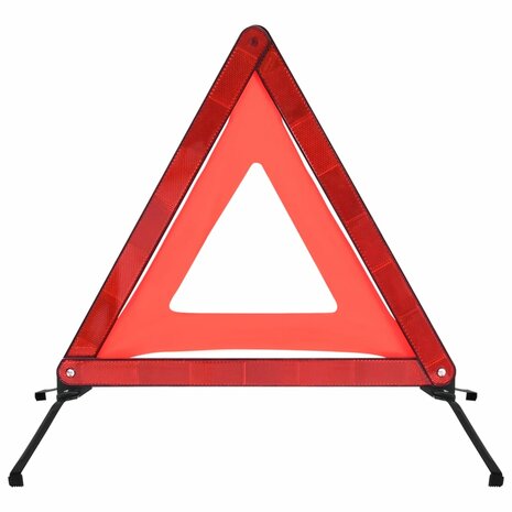 Gevarendriehoeken 4 st 56,5x36,5x44,5 cm rood