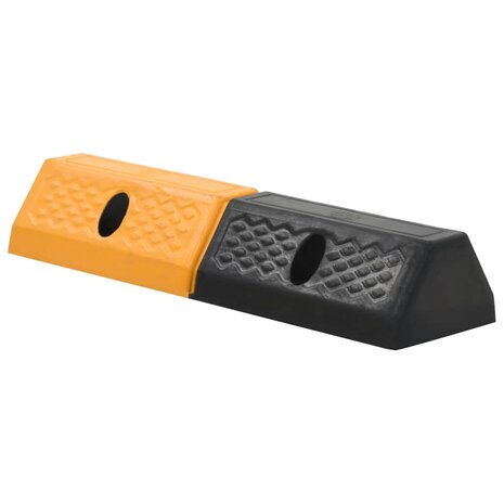 Parkeerblokken 49x15x9 cm rubber 2 st