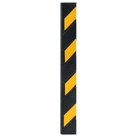 Hoekbeschermers reflecterend 80 cm rubber 10 st