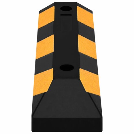 Parkeerblokken reflecterend 2 st 56x15x10 cm rubber
