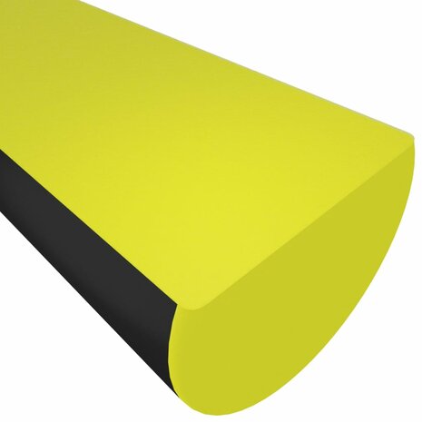 Hoekbeschermer 4x3x100 cm PU geel en zwart