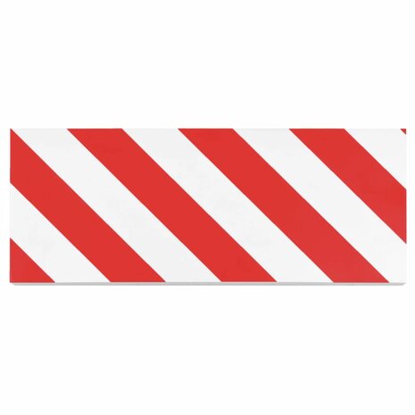 Muurbeschermers 6 st 50x20x2 cm EVA-schuim rood en wit