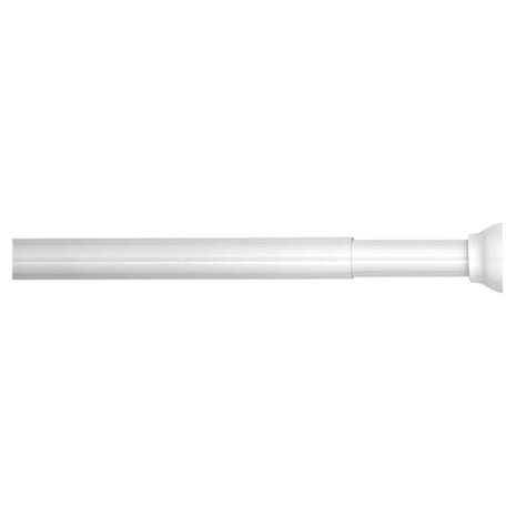 Douchegordijnstang telescopisch 185 cm wit