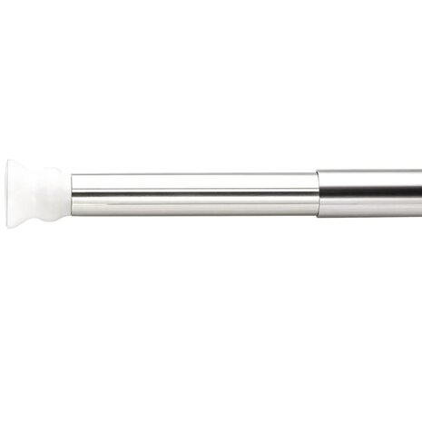 Douchegordijnstang telescopisch 110-245 cm chroom 55300