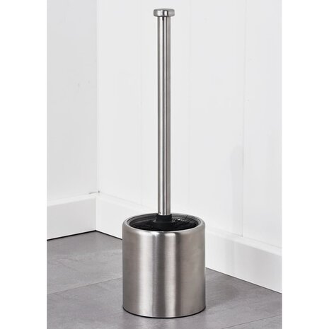 toiletborstel met houder 10 cm roestvrij staal