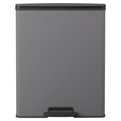 Pedaalemmer Deco duo 26+26 L koelgrijs