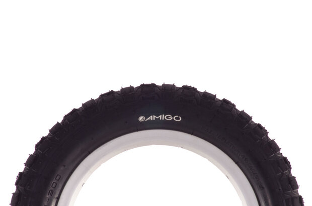 Amigo Buitenband M-300 12 1/2 X 2 1/4 (62-203) zwart 12 inch zwart 12 inch
