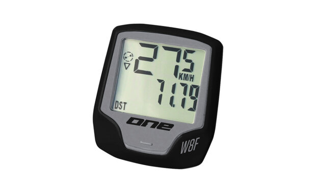 One C.comp 8 Draadloze Fietscomputer Zwart/Grijs
