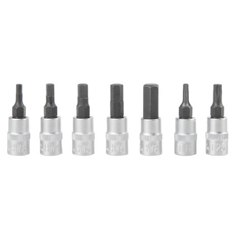 M-Wave Momentsleutelset Tw-4/24 Met Bitjes 4-24 Nm 8-Delig