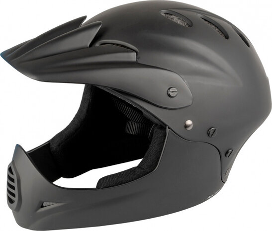 M-Wave Downhill Fietshelm Unisex Matzwart Maat 54-58 Cm