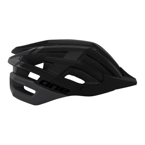 One Mtb Race Fietshelm Maat L (57-61 Cm) donkergrijs/zwart donkergrijs/zwart