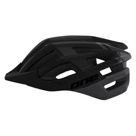 One Mtb Race Fietshelm Maat L (57-61 Cm) donkergrijs/zwart donkergrijs/zwart
