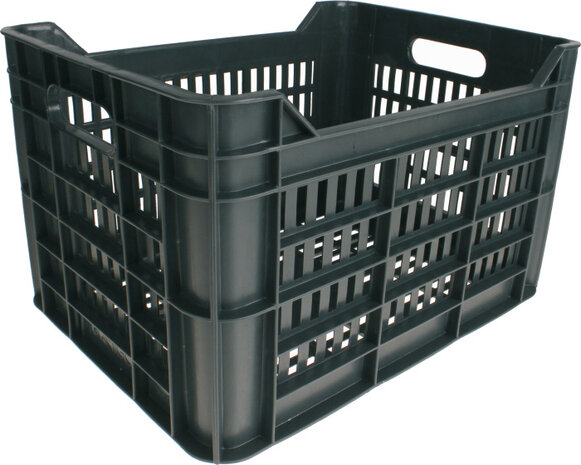 Amigo Fietskrat 30 Liter 100% Gerecycled Kunststof donkergrijs donkergrijs