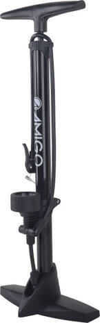 Amigo Fietspomp Met Drukmeter 11 Bar 61 Cm zwart zwart