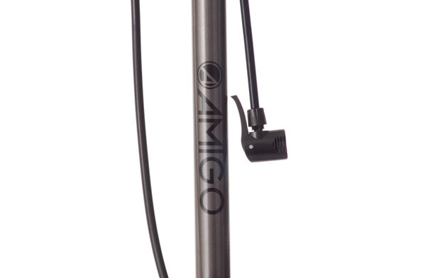 Amigo Fietspomp Met Drukmeter 11 Bar 61 Cm antraciet antraciet