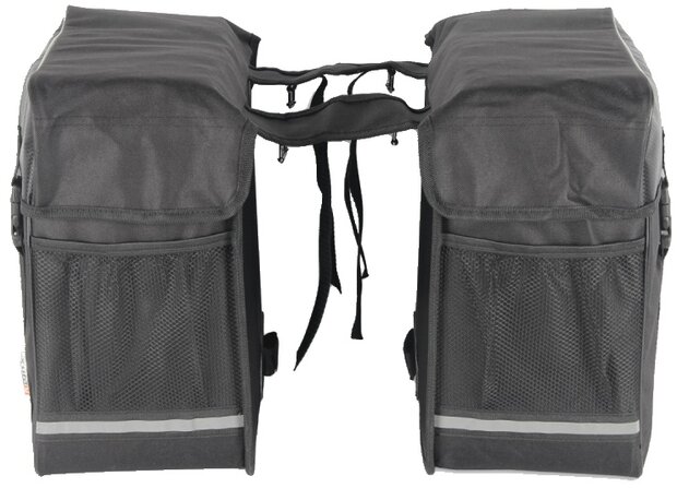 Lynx Olympic Double Dubbele Fietstas Zwart 35 Liter