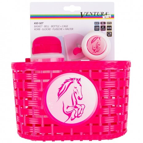 Ventura Accessoiresset Paard Meisjes /Wit 4-Delig roze roze