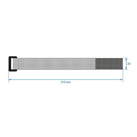 Proplus Kabelbinders Klittenband 8 Stuks Blauw/Groen