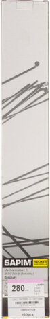 Sapim Leader Spaak 14-290 Rvs Zonder Nippel (100St) Zilver