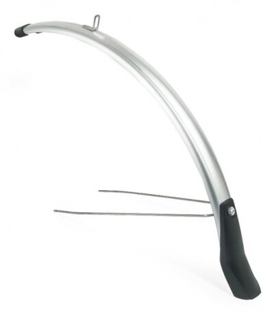 Eurofender Spatbordenset Snello 46 Mm Kunststof zilver 28 inch zilver 28 inch