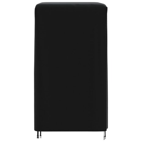 Hoezen voor haardhoutrek 2 st 122x61x106 cm 420D oxford zwart