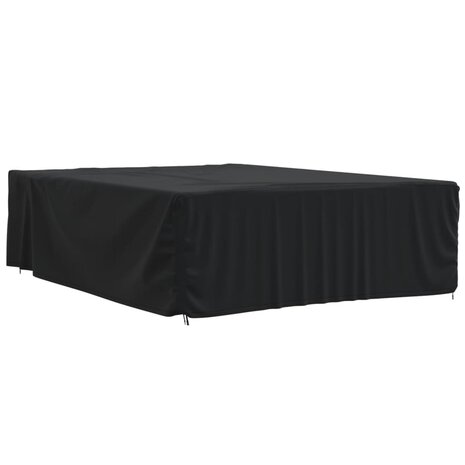 Tuinmeubelhoezen 2 st 350x260x90 cm 420D oxford stof zwart