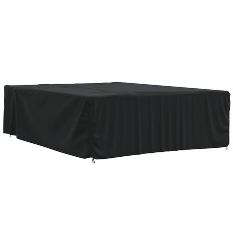 Tuinmeubelhoezen 2 st 350x260x90 cm 420D oxford stof zwart