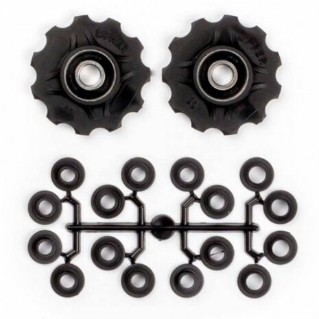 Elvedes Derailleurwieltjes 11 Tanden 7-11V Zwart 2 Stuks
