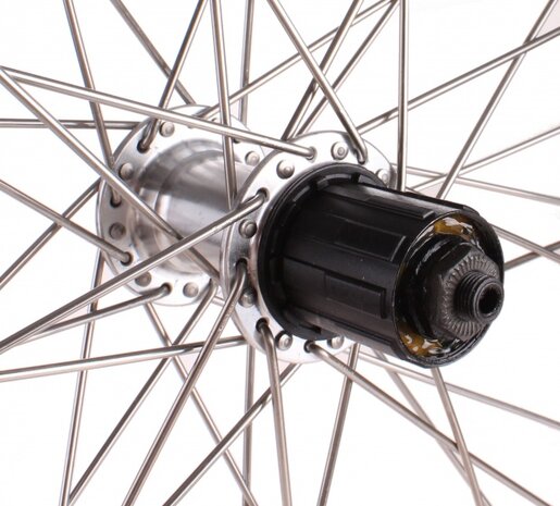 Rodi Achterwiel Parallex 28 Inch 8/9V Uitval Velg 36G Zwart