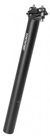 Zoom Zadelpen Vast Patent 27.2 X 350 Mm Aluminium Matzwart