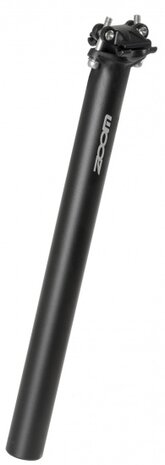 Zoom Zadelpen Vast Patent 27.2 X 350 Mm Aluminium Matzwart
